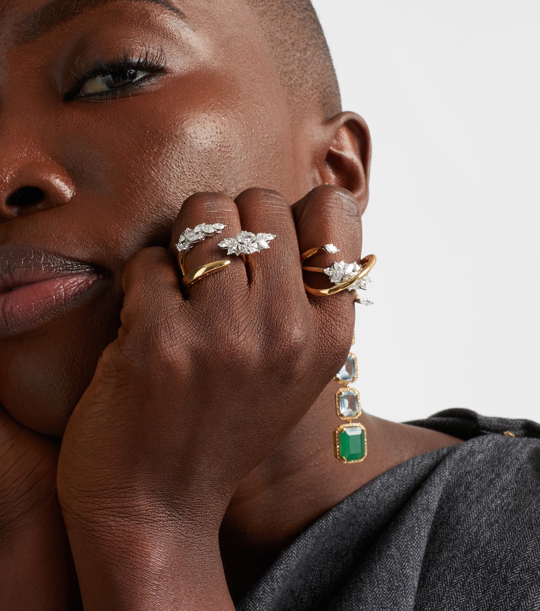 Ring Golden Strada aus 18kt Gelb- und Weißgold (750/1000) mit Diamanten | Yeprem