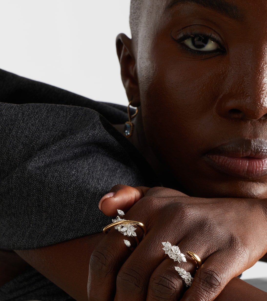 Ring Golden Strada aus 18kt Gelb- und Weißgold (750/1000) mit Diamanten | Yeprem