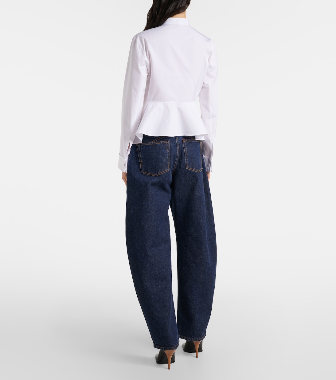 Mid-Rise Barrel Jeans | Alaïa