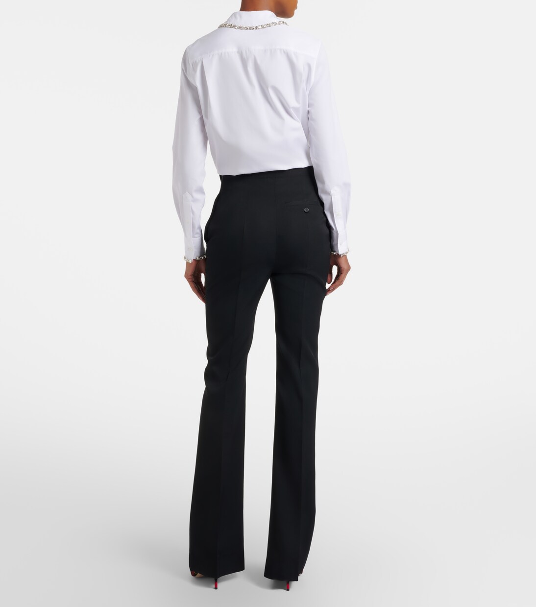 Wool bootcut pants | McQueen