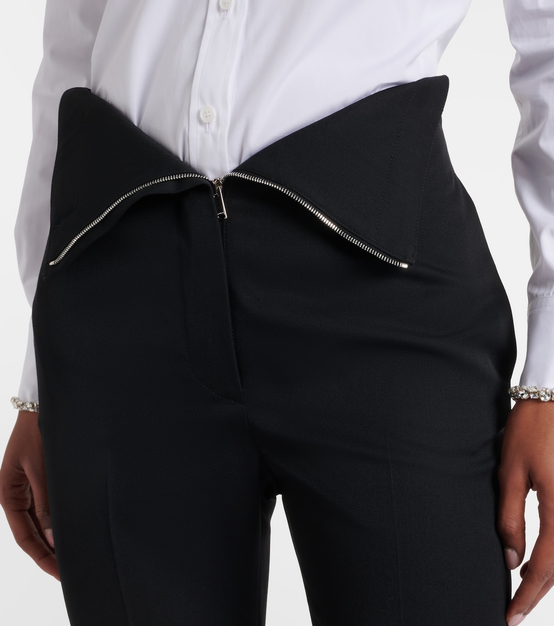 Wool bootcut pants | McQueen