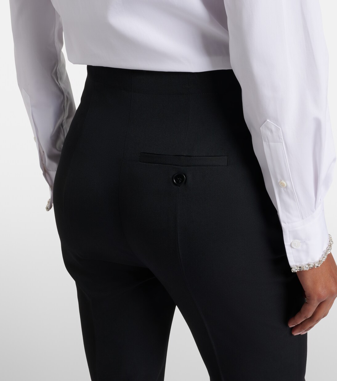 Wool bootcut pants | McQueen