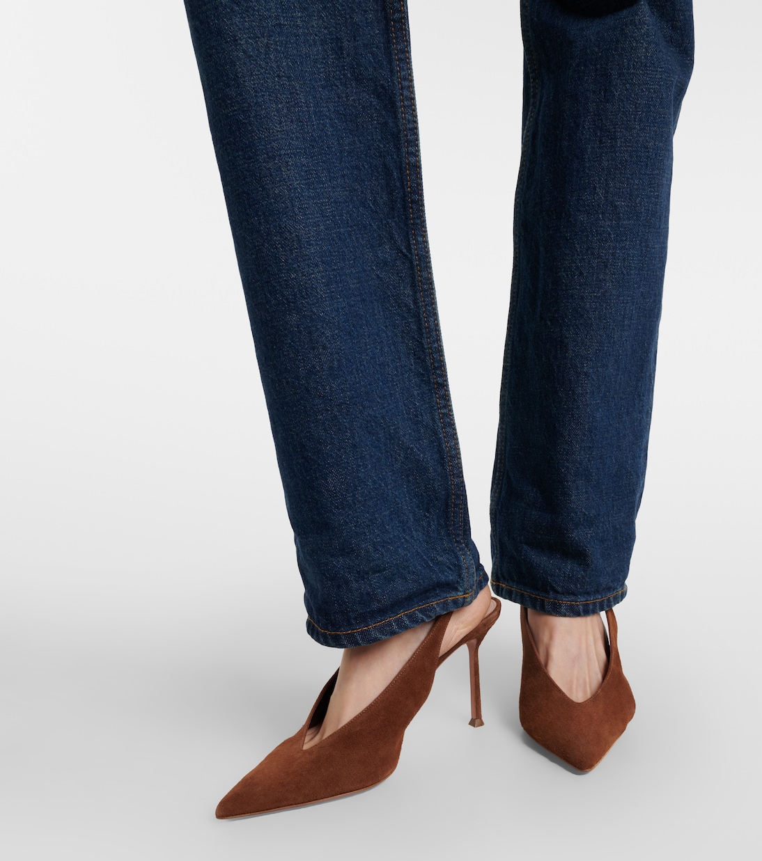 Voltaire 85 suede slingback pumps | Aquazzura