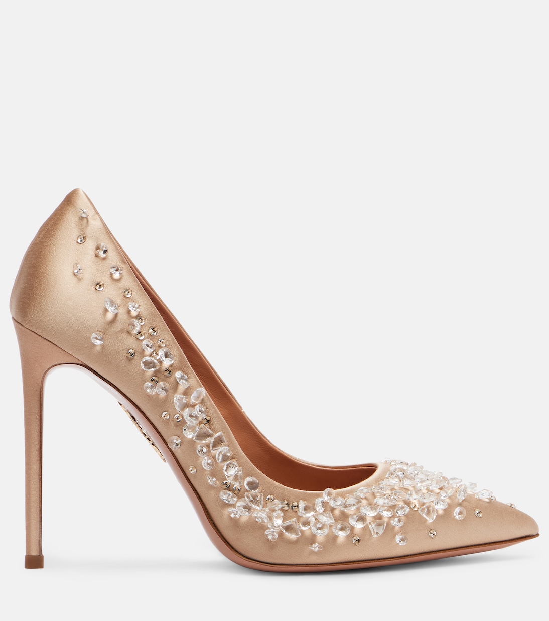 Constellation embellished satin pumps | Aquazzura