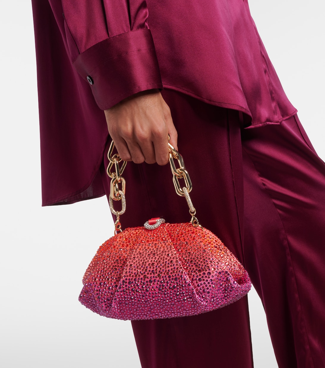 Gemma crystal-embellished clutch | Judith Leiber Couture