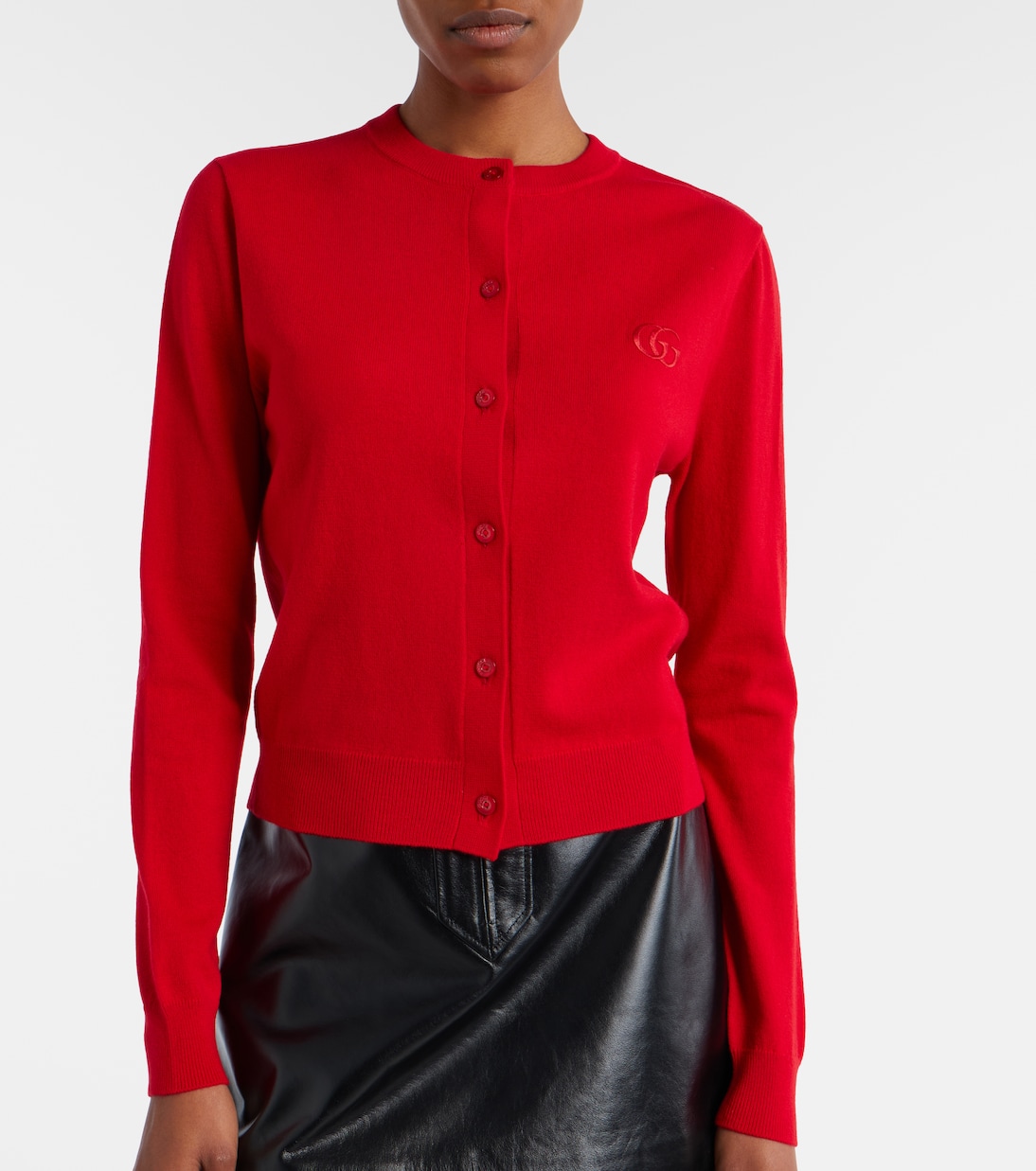 Double G wool cardigan | Gucci