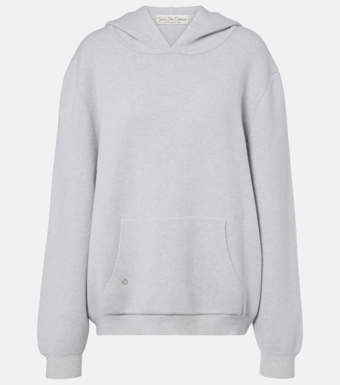 Cashmere hoodie with rose quartz | God's True Cashmere