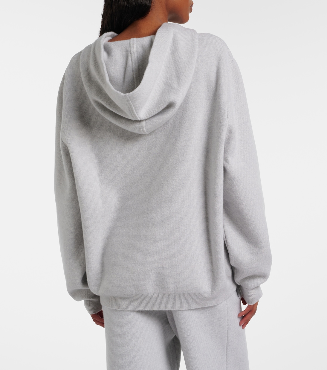 Cashmere hoodie with rose quartz | God's True Cashmere
