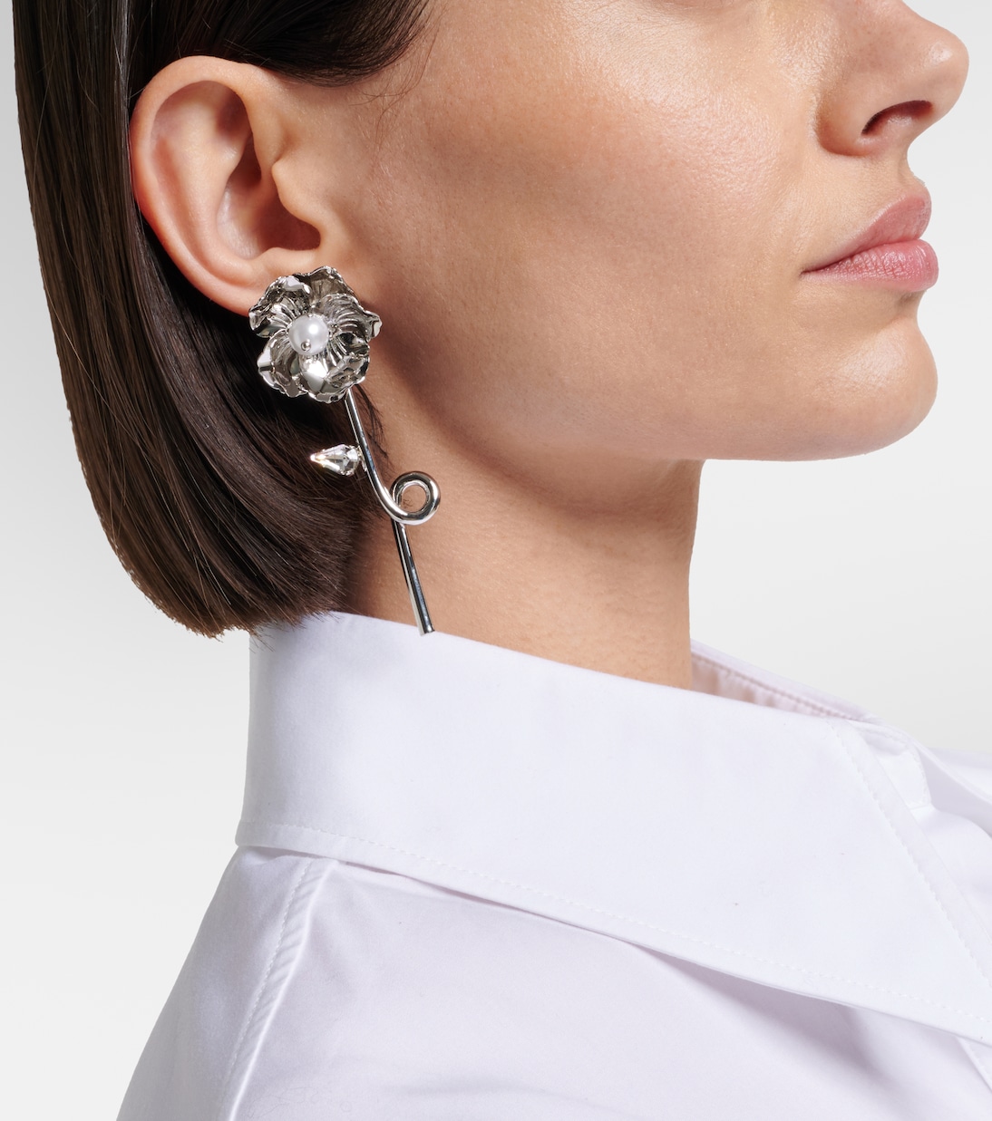 Ohrringe mit Kristallen und Zierperlen | Simone Rocha