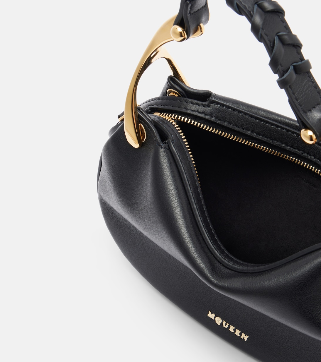 Wishbone Mini leather top-handle bag | McQueen
