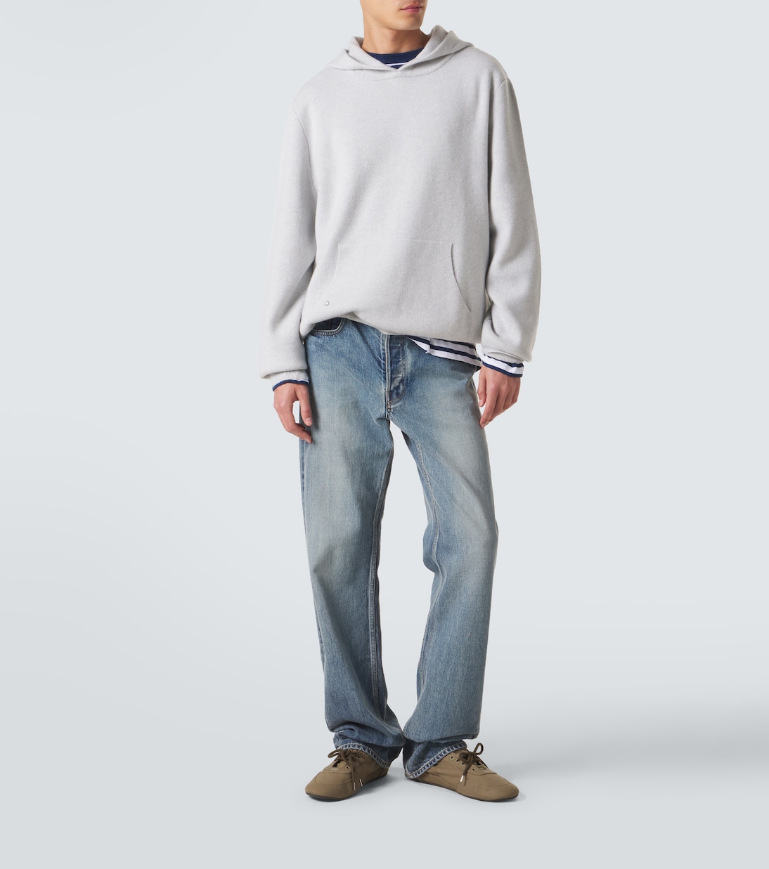 Cashmere hoodie with quartz | God's True Cashmere