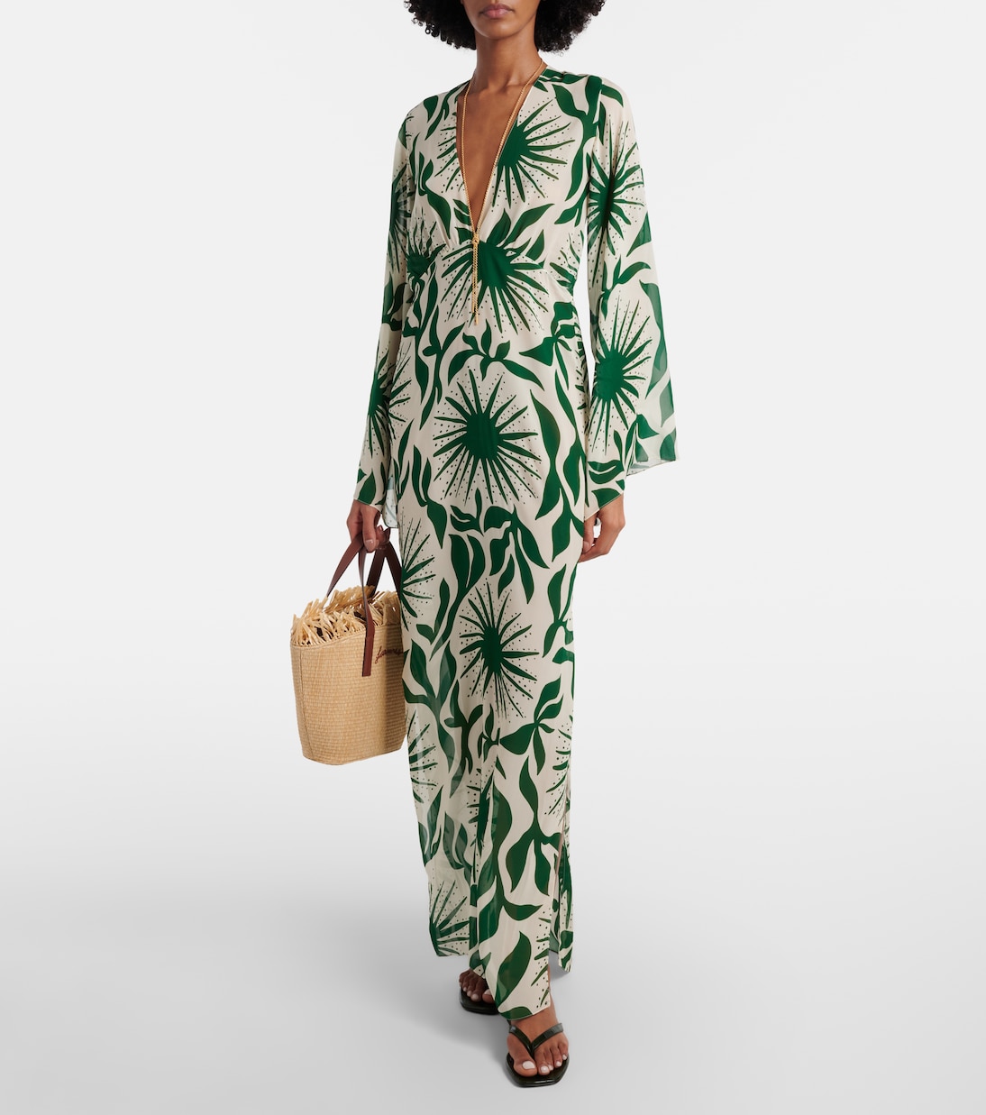 Robe longue imprimée Odele | Cala de la Cruz