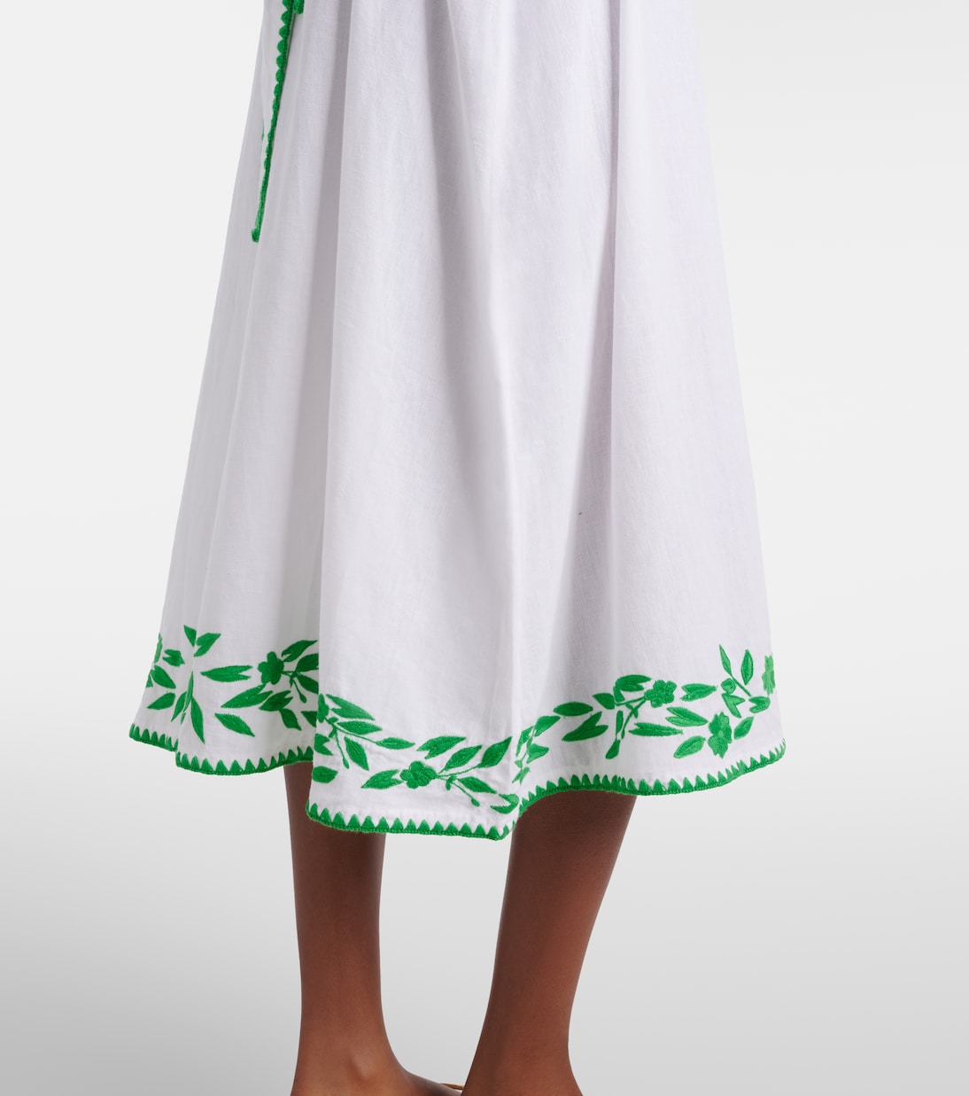 Midikleid aus Baumwolle und Leinen | Juliet Dunn