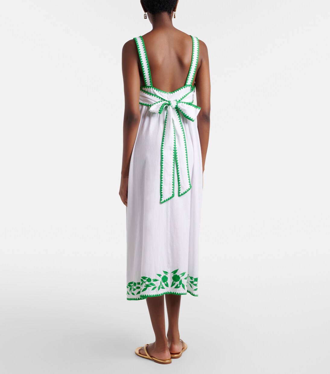 Midikleid aus Baumwolle und Leinen | Juliet Dunn