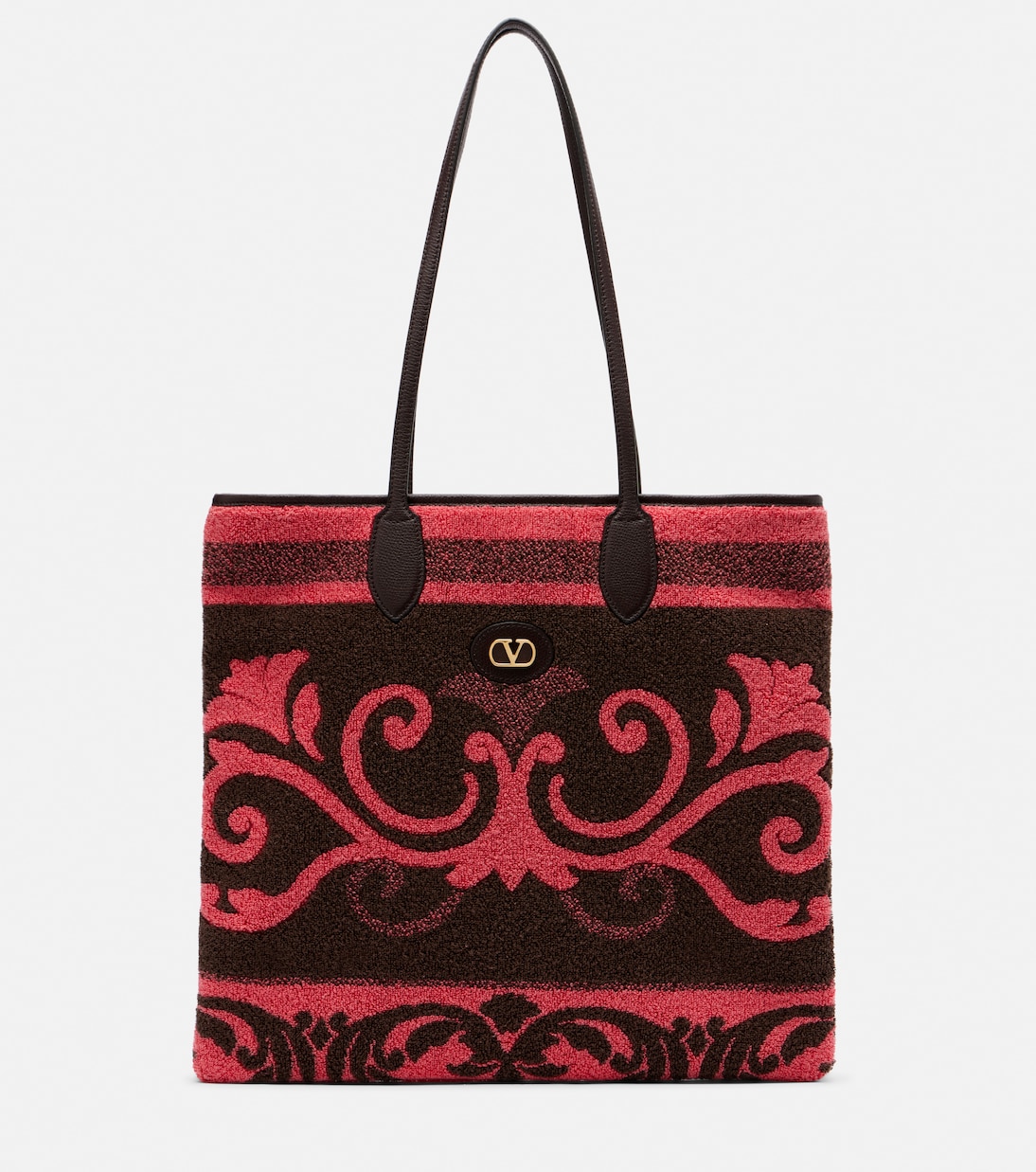 VLogo N/S Medium terry tote bag | Valentino Garavani