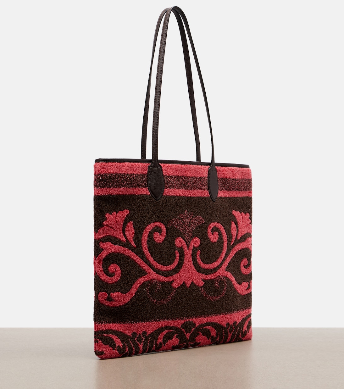 VLogo N/S Medium terry tote bag | Valentino Garavani