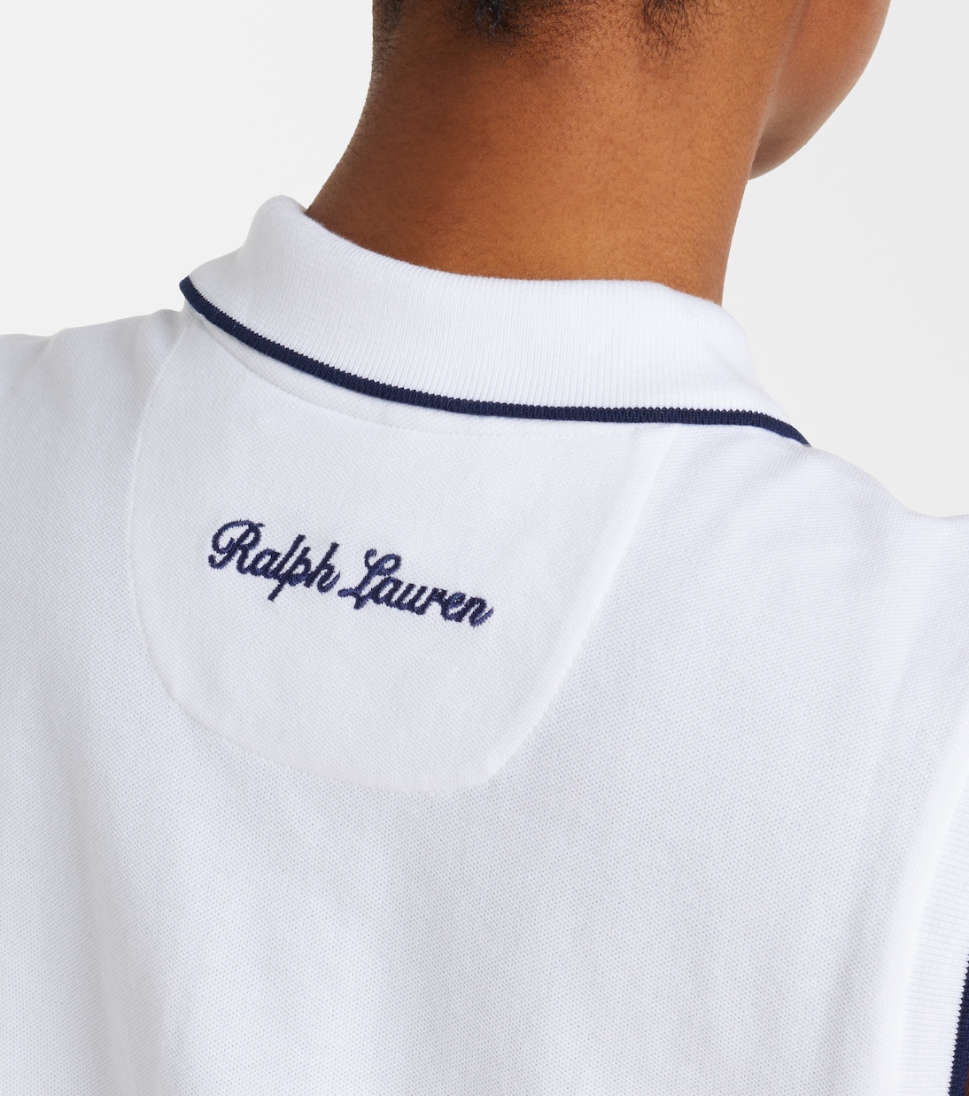 x Wimbledon cotton-blend piqué top | Polo Ralph Lauren