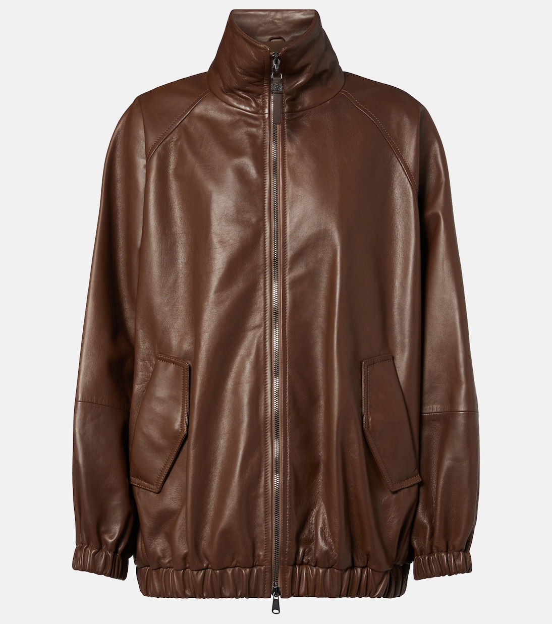 Monili leather jacket | Brunello Cucinelli