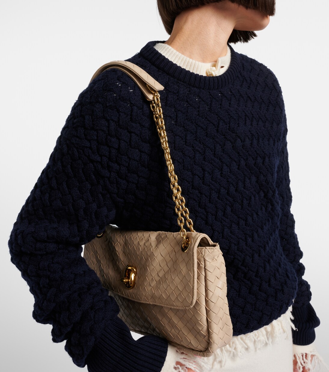 Madison Intrecciato leather shoulder bag | Bottega Veneta