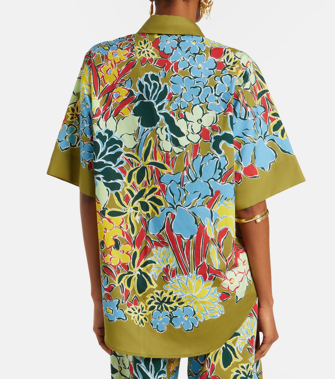 Solstice floral cotton-blend shirt | Alémais