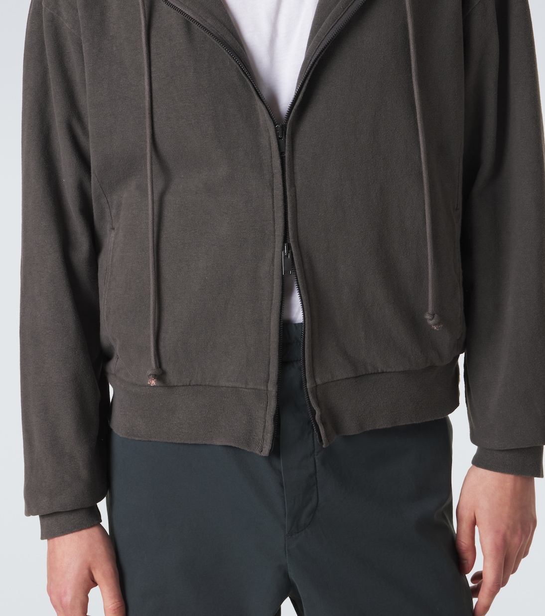 Mabon cotton jersey zip-up hoodie | The Row