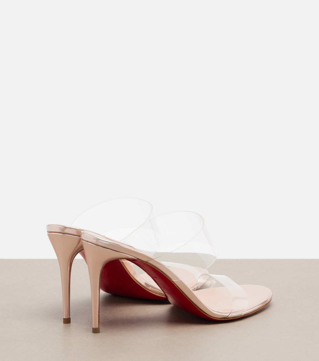 Just Nothing leather-trimmed TPU mules | Christian Louboutin