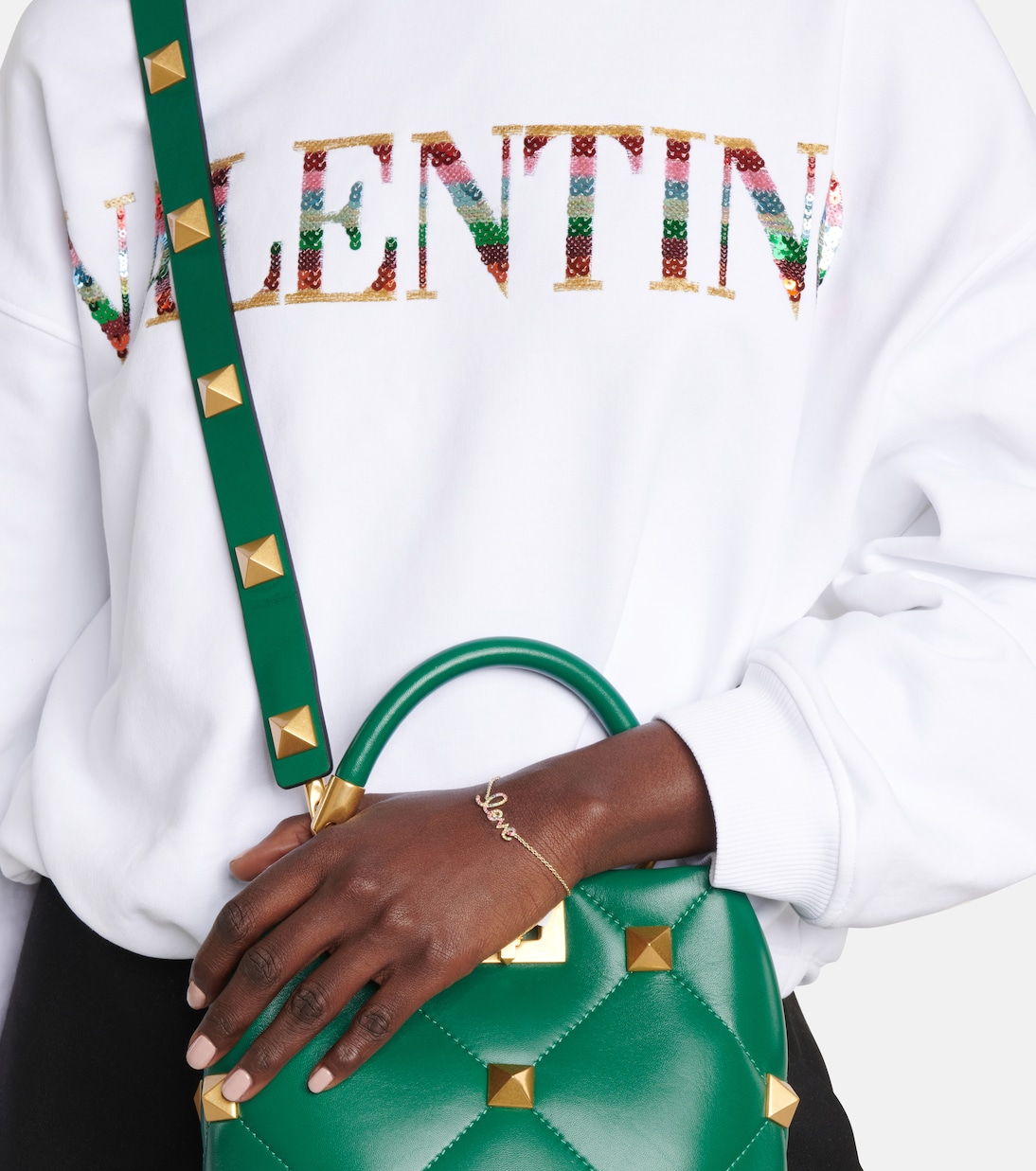 Armband Love aus 14kt Gelbgold mit Diamanten | Sydney Evan