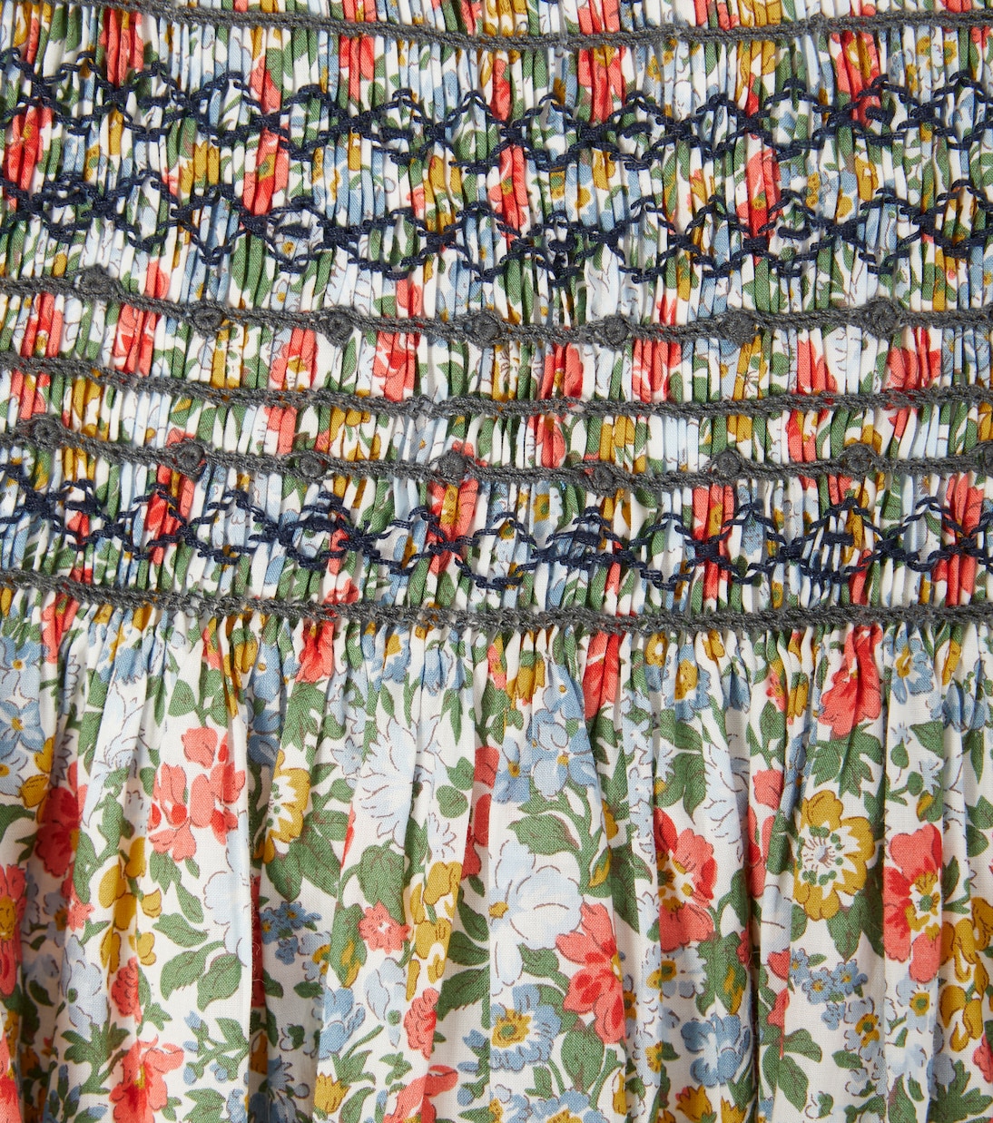 Robe Duchesse en coton à fleurs | Bonpoint