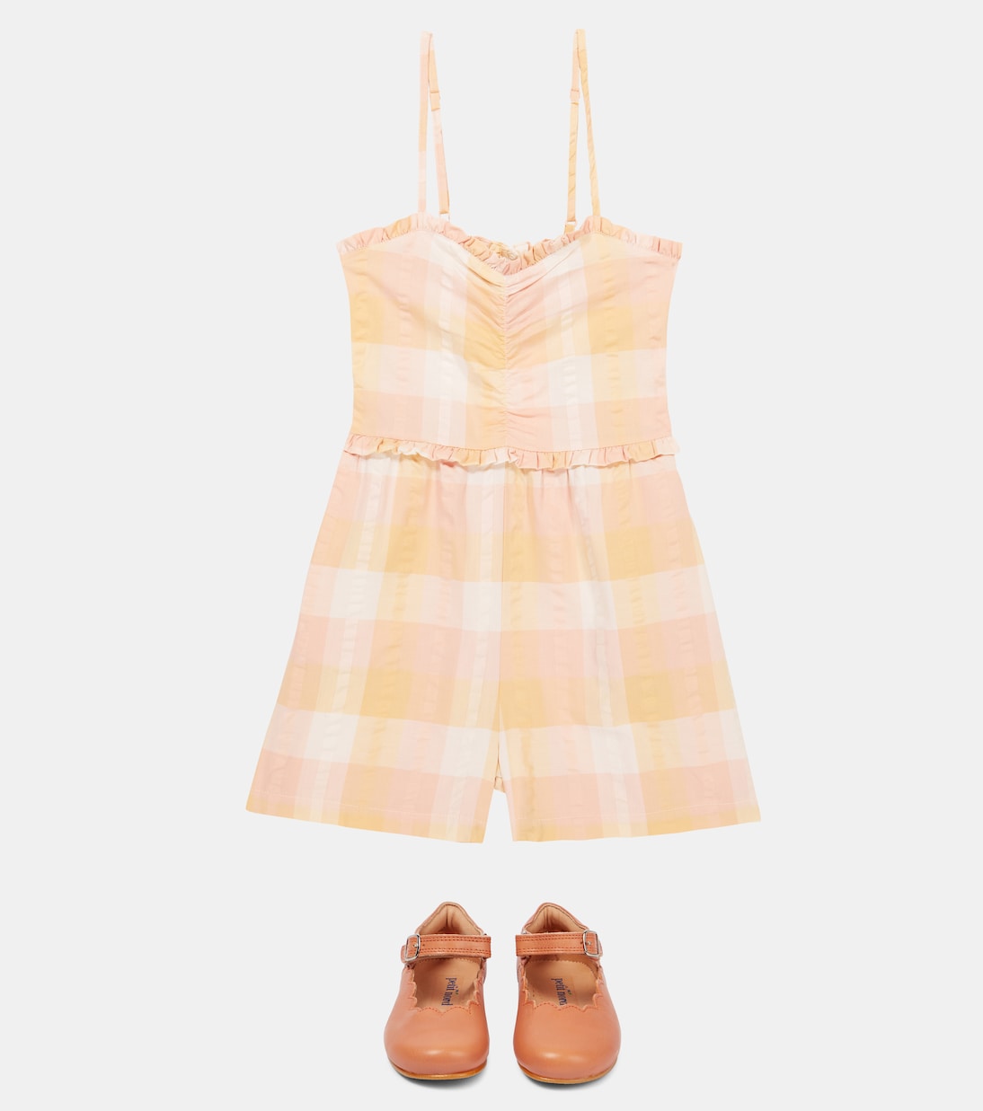 Olimpia plaid cotton jumpsuit | The New Society