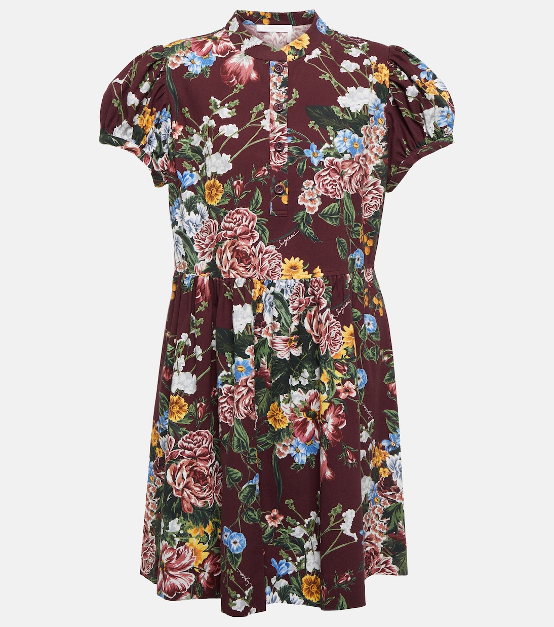 Bedrucktes Kleid aus Baumwolle | See By Chloé