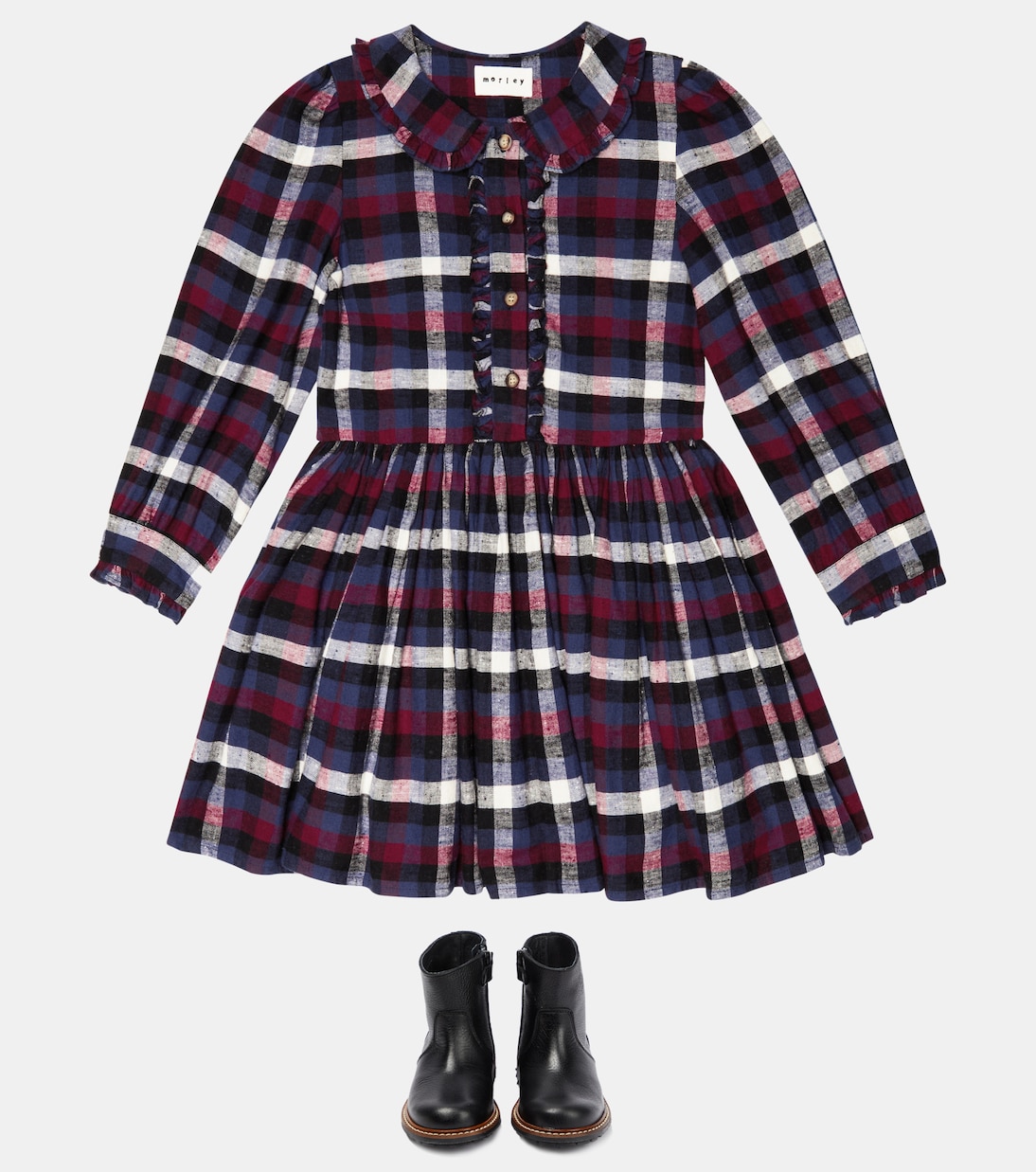 Rio checked cotton dress | Morley