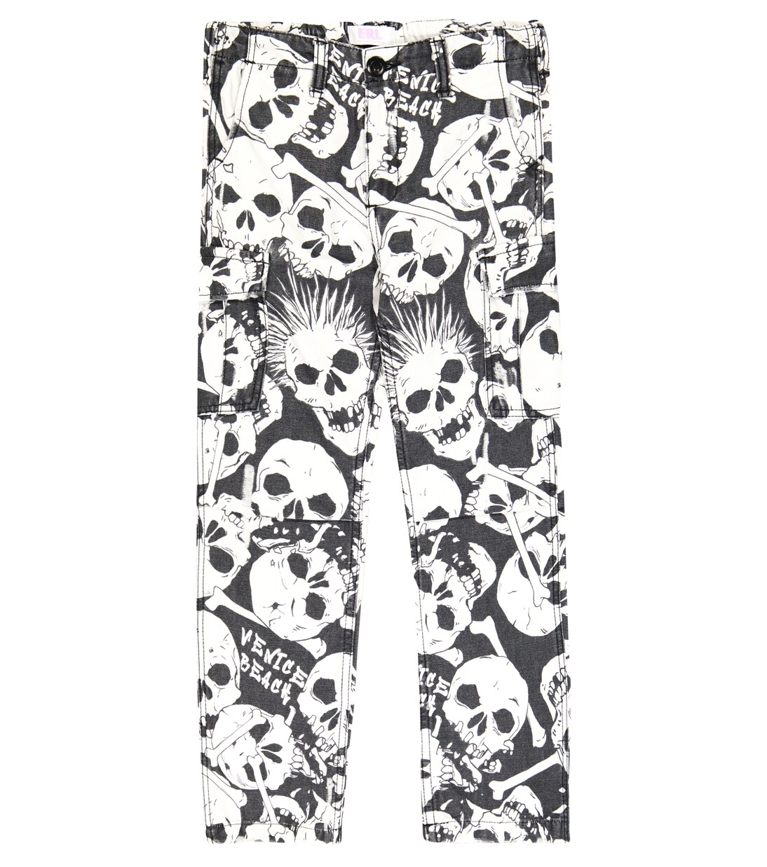 Printed cotton cargo pants | ERL Kids