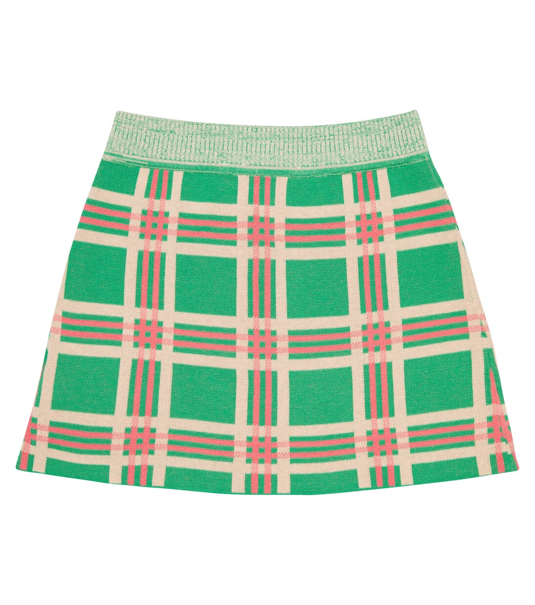 Lynx checked cotton skirt | The Animals Observatory