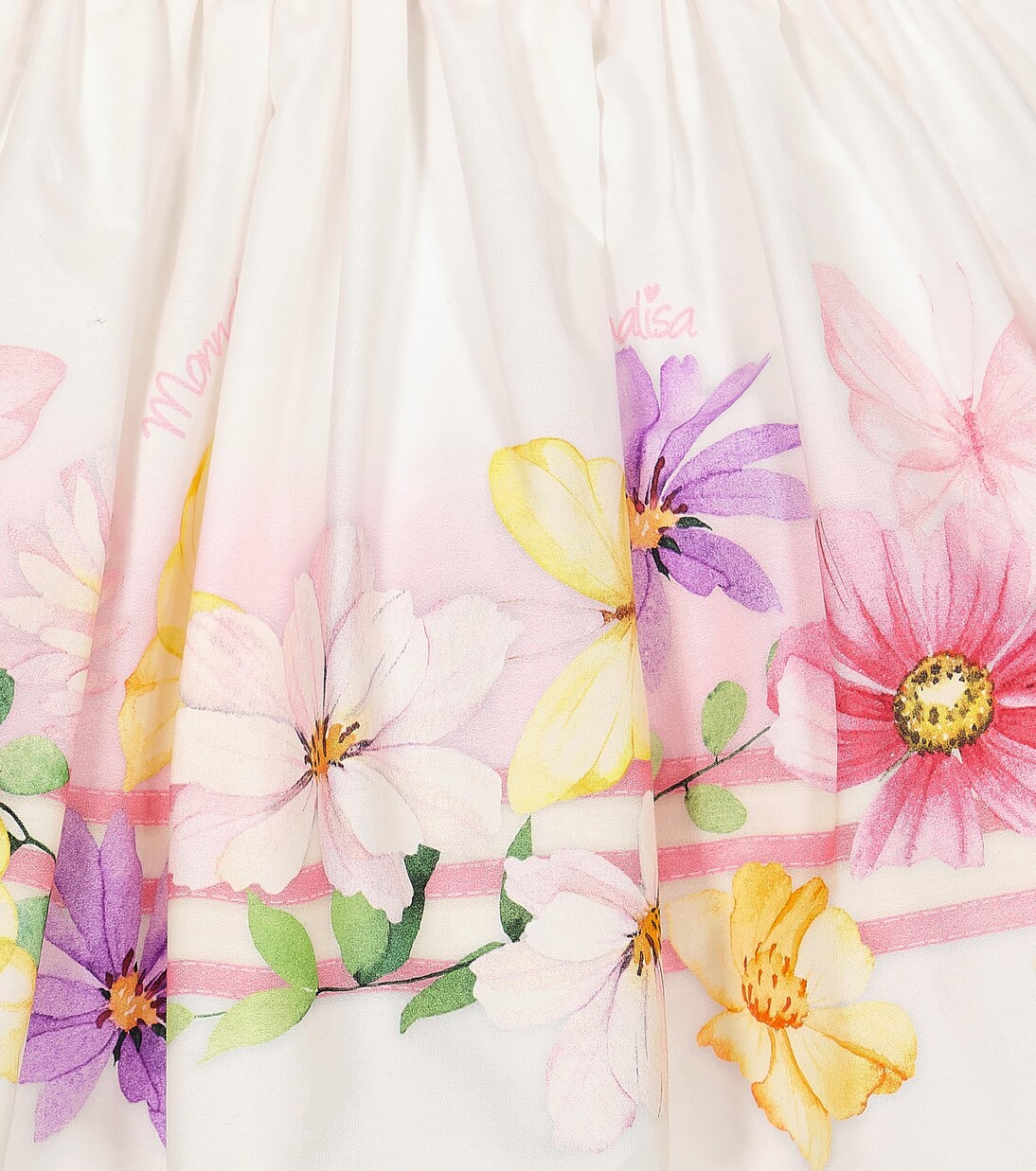 Floral cotton poplin skirt | Monnalisa