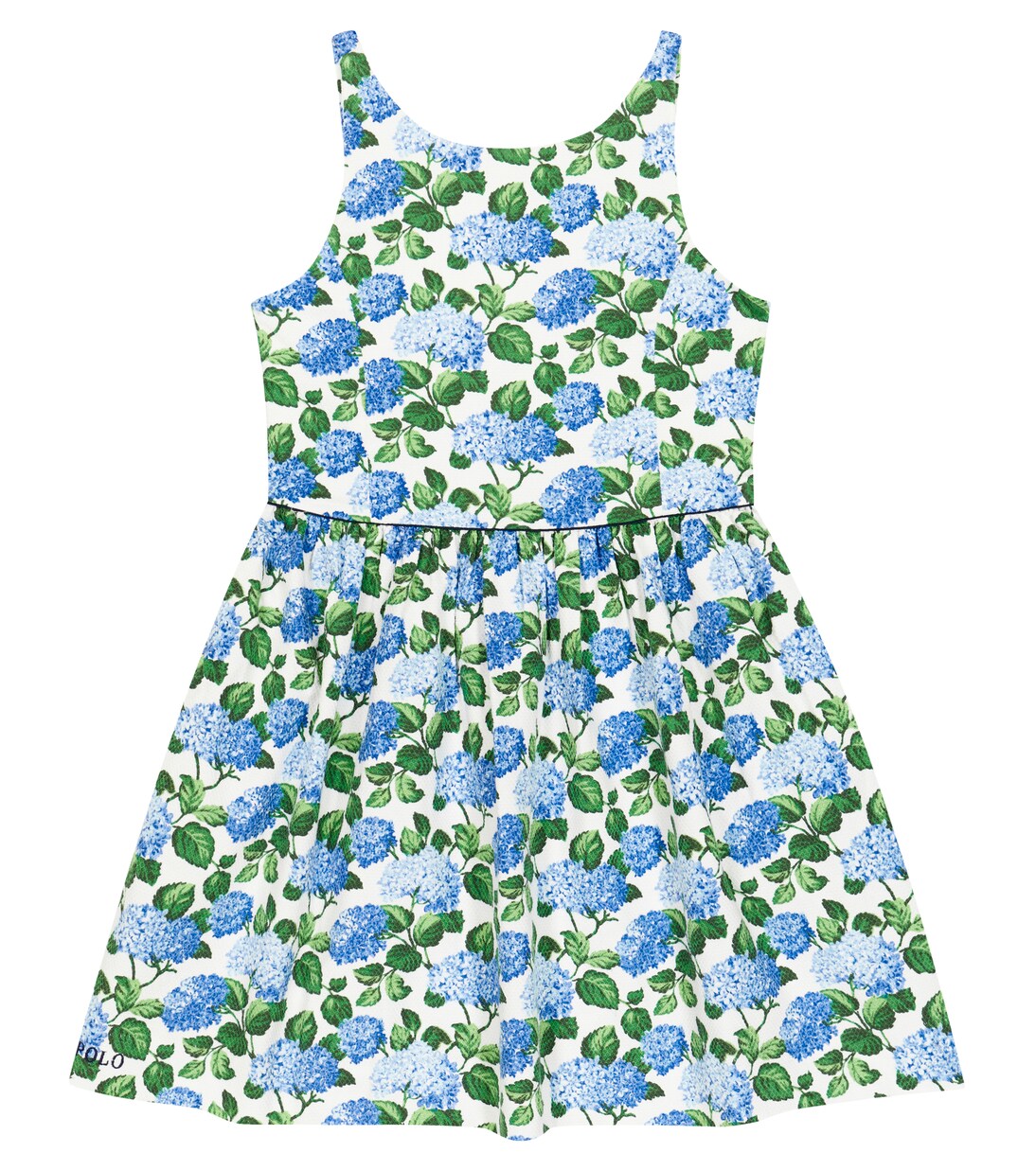 Floral cotton-blend piqué dress | Polo Ralph Lauren Kids