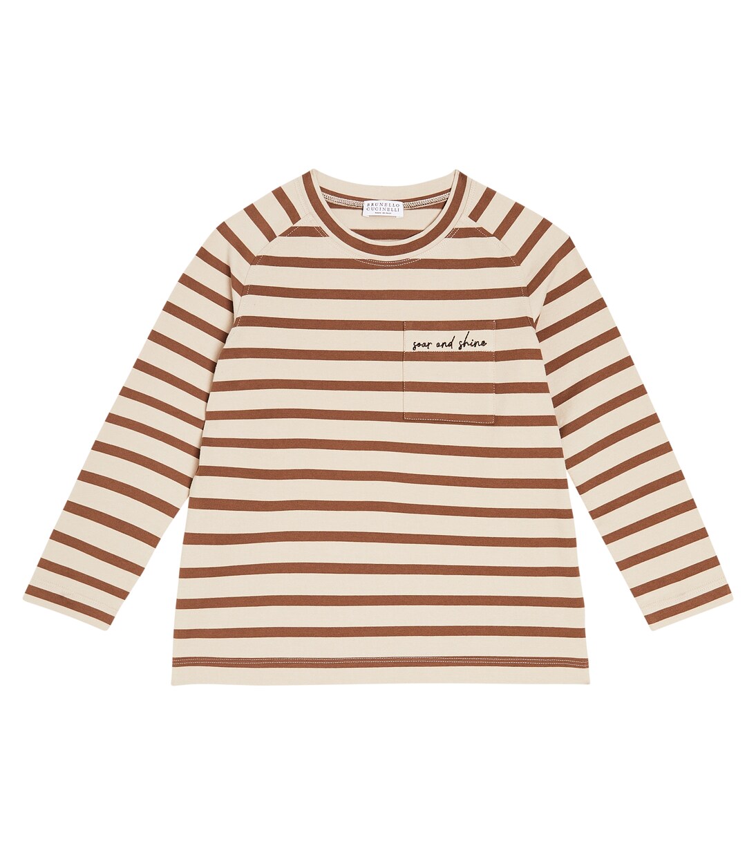 Cotton-blend jersey T-shirt | Brunello Cucinelli Kids