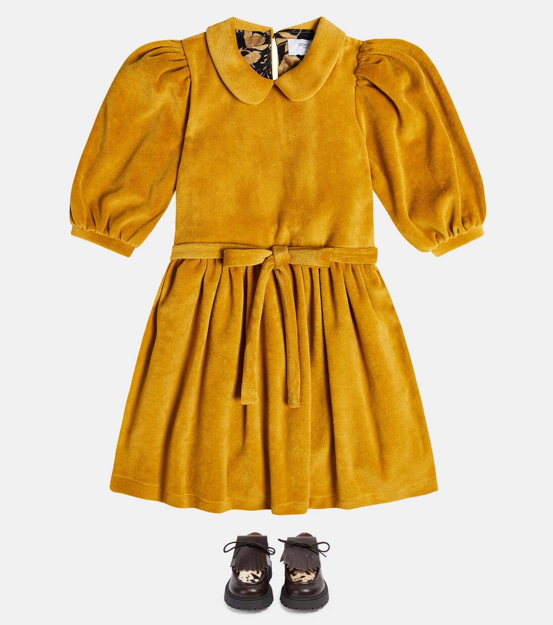 엠브로이더리 벨벳 드레스 | Paade Mode