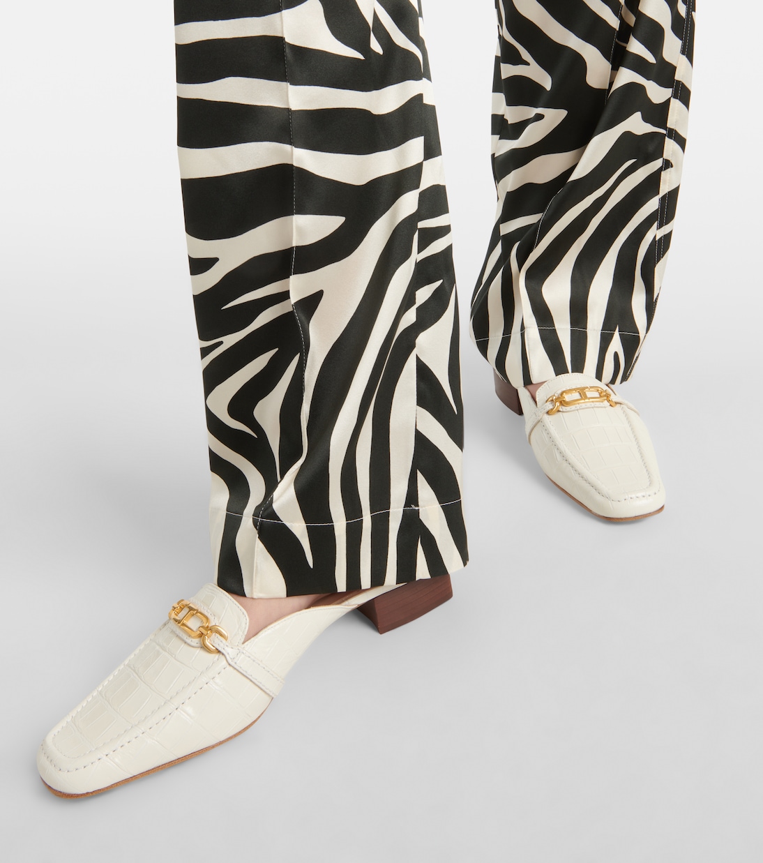 Whitney croc-effect leather mules | Tom Ford