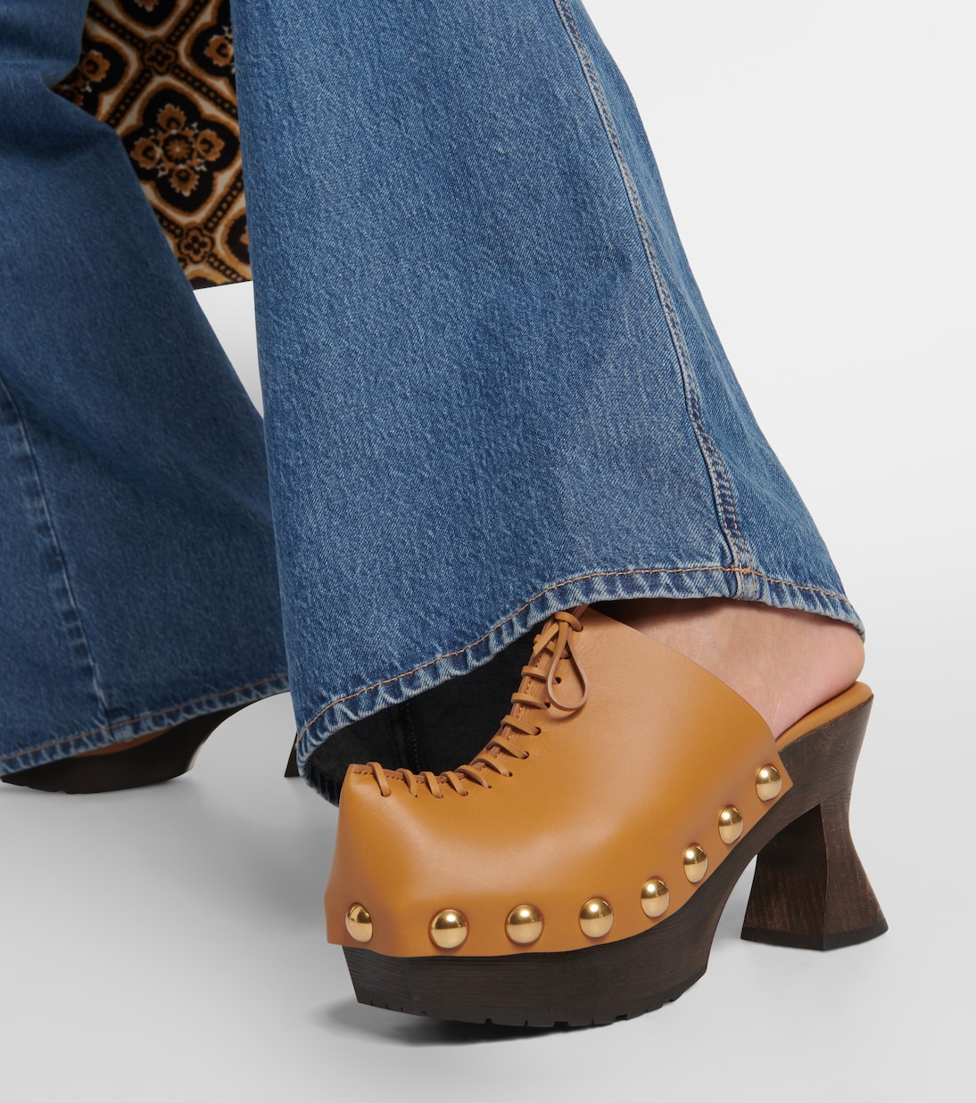 Plateau-Clogs 50 aus Leder | Etro