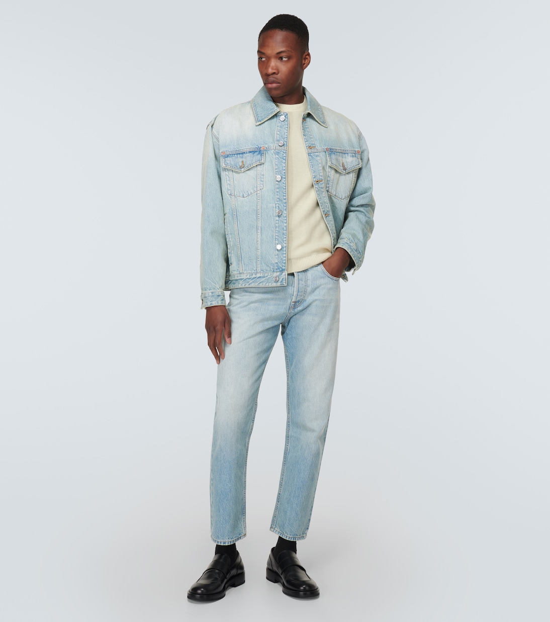 Cropped straight jeans | Valentino