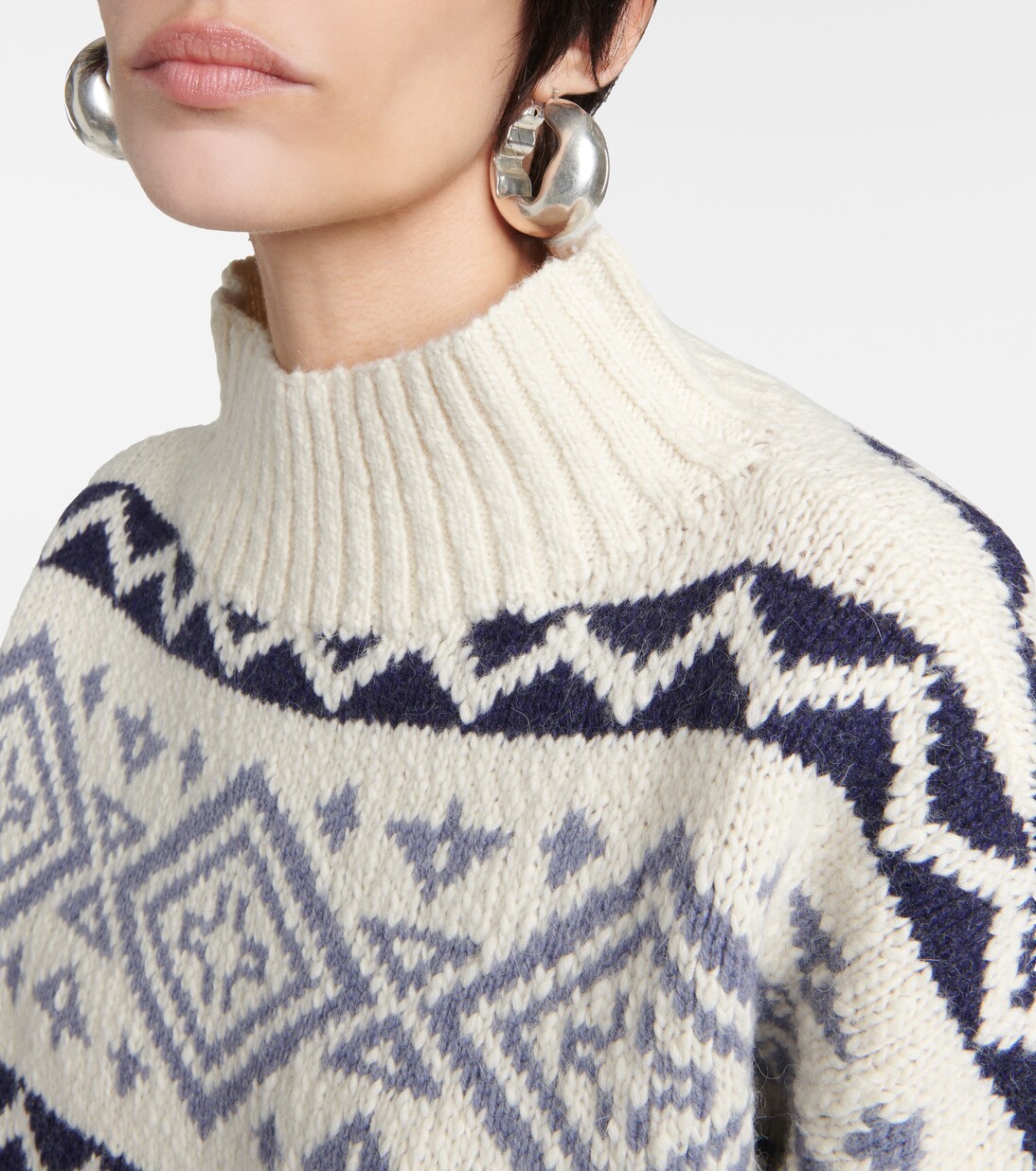 Pull intarsia en laine, coton et alpaga | Polo Ralph Lauren