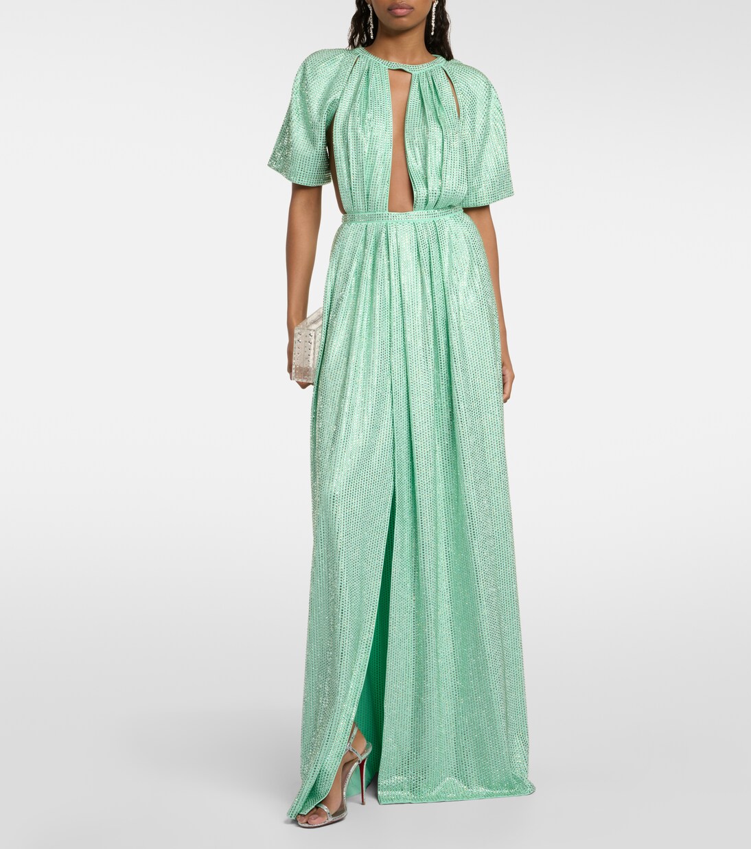 Robe aus Jersey mit Kristallen | Area