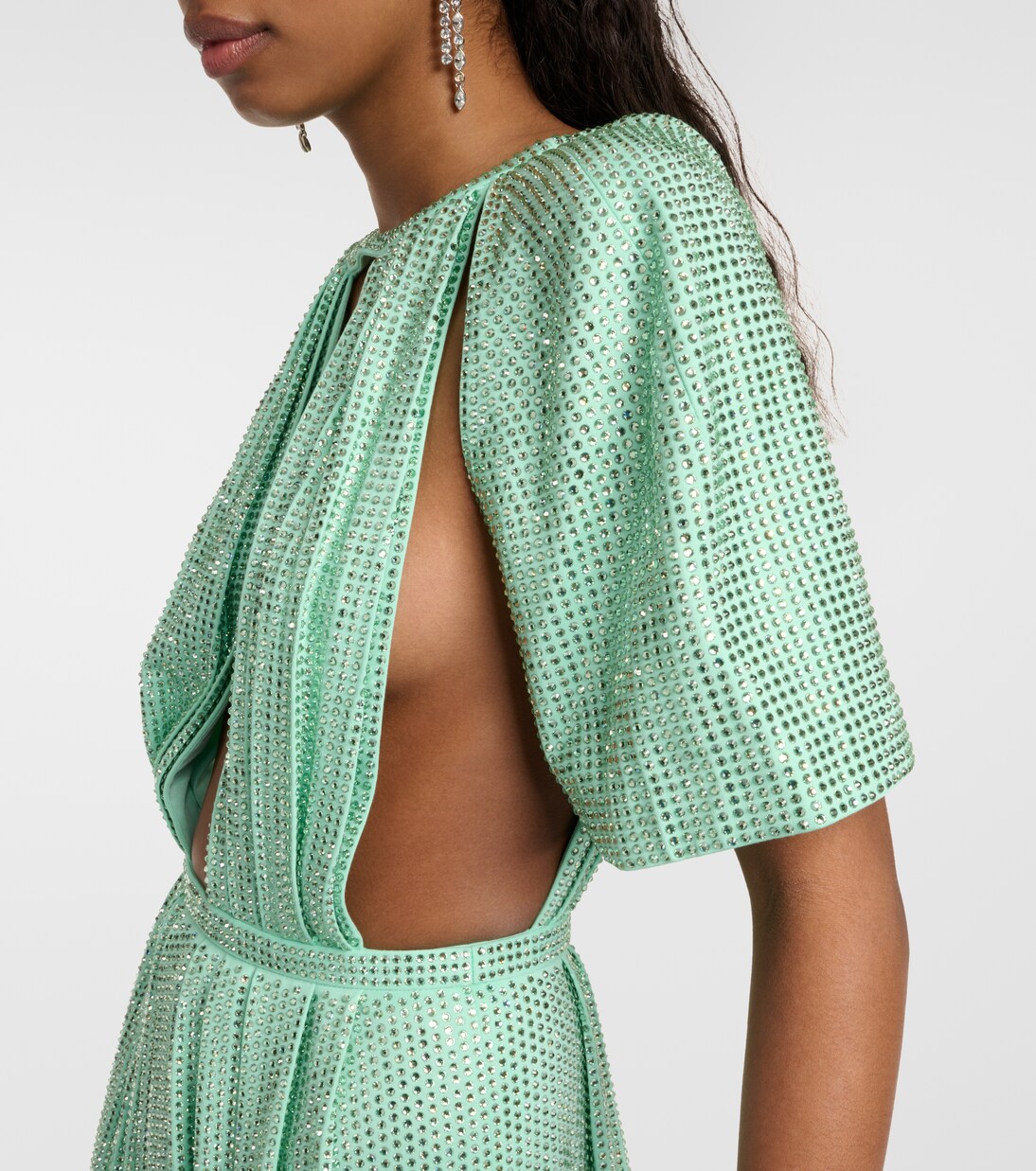 Robe aus Jersey mit Kristallen | Area