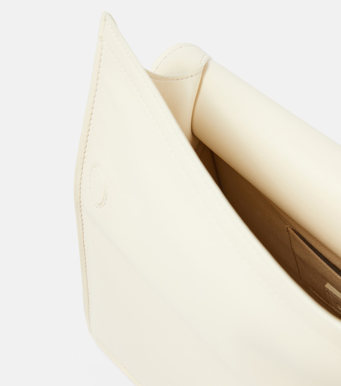 La Pochette Rond Carré leather clutch | Jacquemus