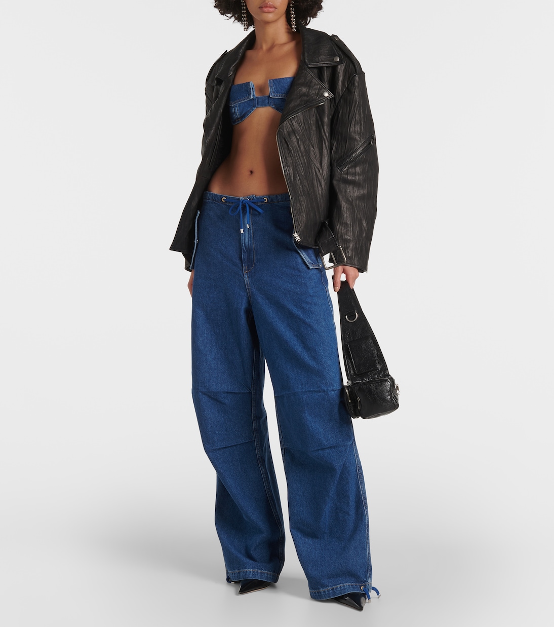 Mid-Rise Wide-Leg Jeans Parachute | Dion Lee