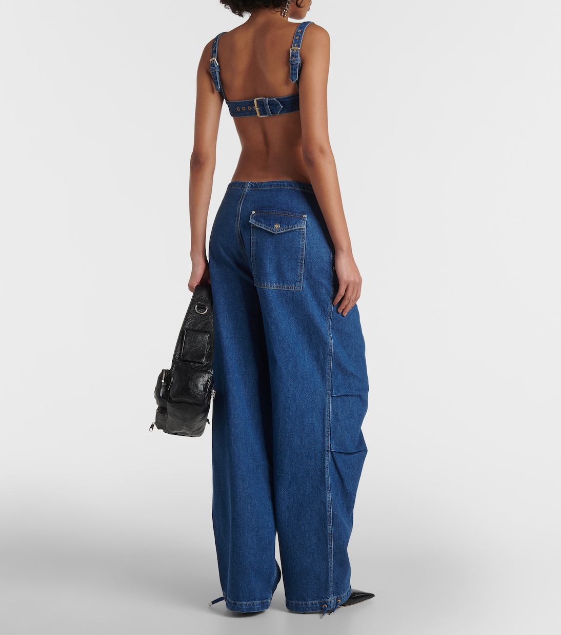 Mid-Rise Wide-Leg Jeans Parachute | Dion Lee