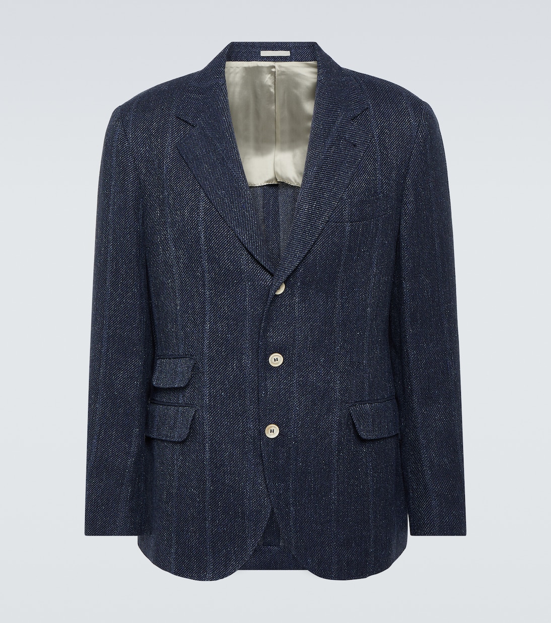 Blazer aus Leinen, Seide und Wolle | Brunello Cucinelli