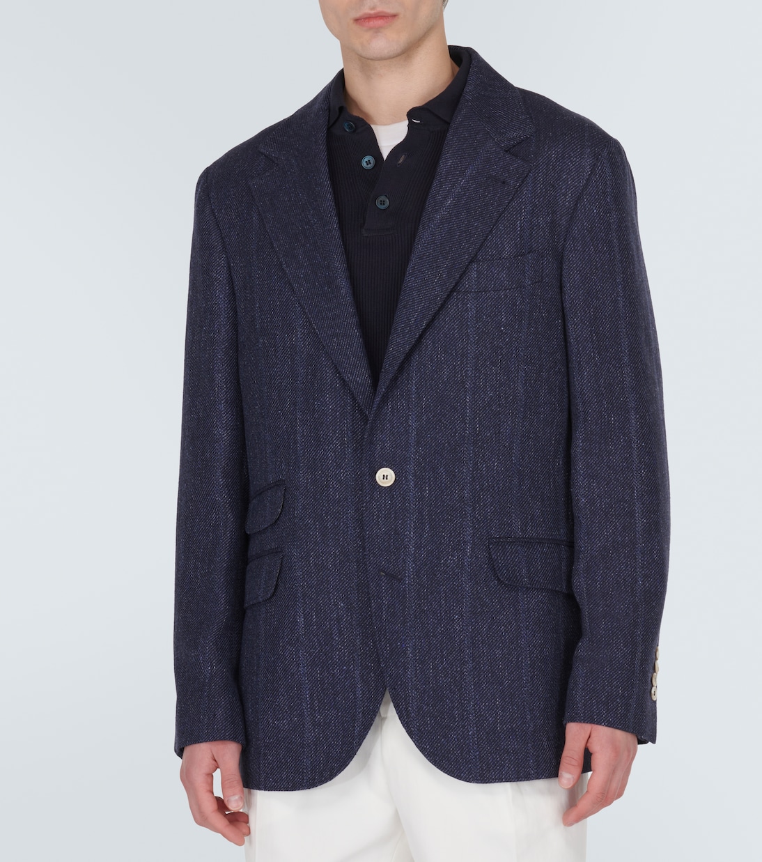 Blazer aus Leinen, Seide und Wolle | Brunello Cucinelli