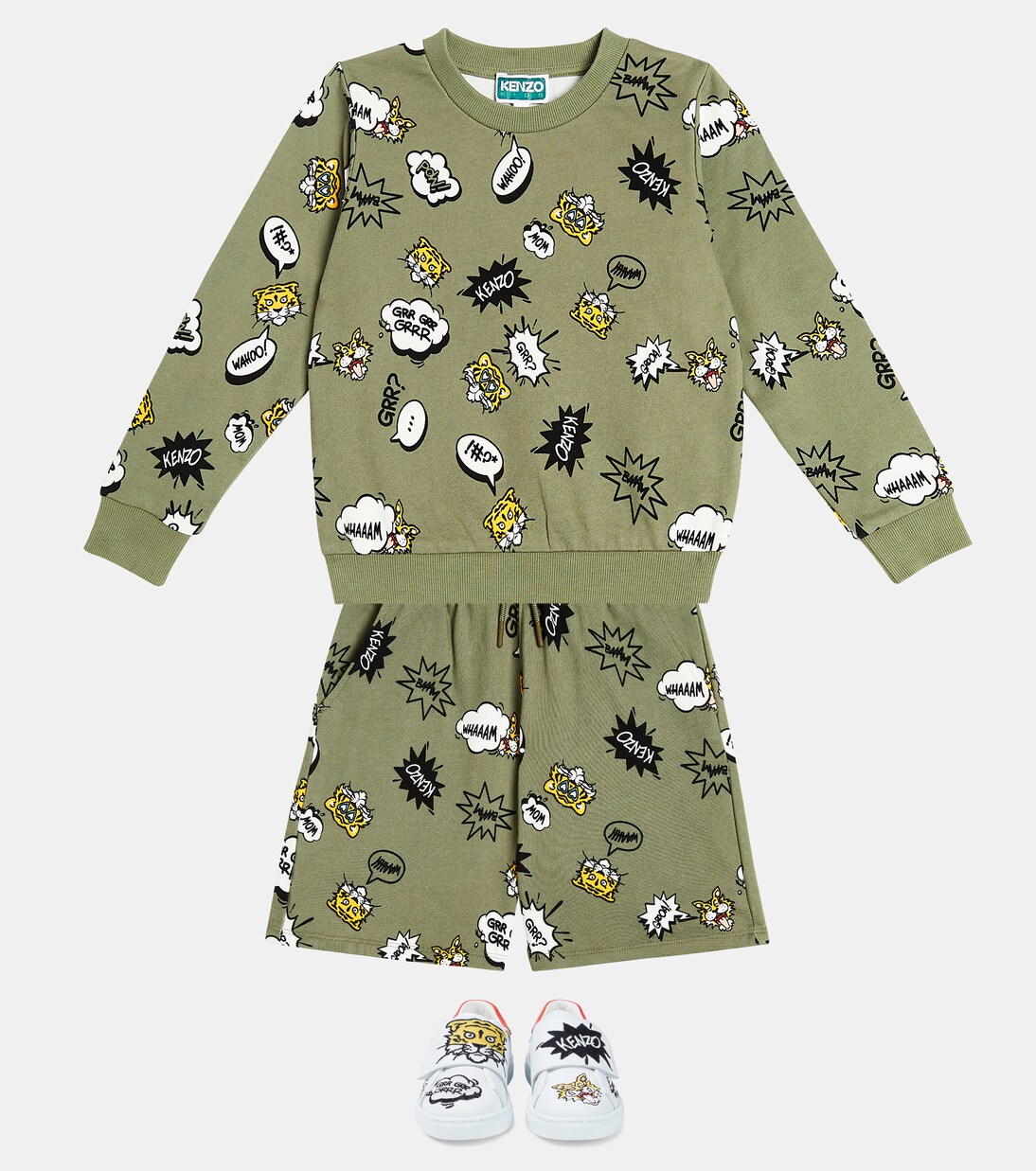 Bedruckte Shorts aus Jersey | Kenzo Kids