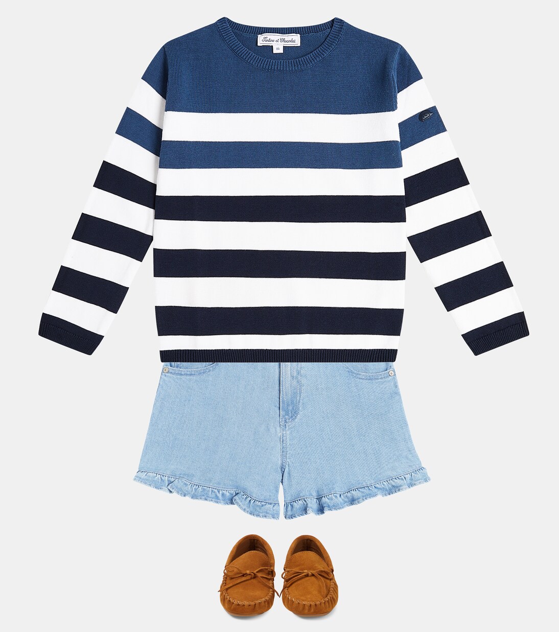 Striped cotton sweater  | Tartine et Chocolat